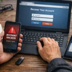 recuperando conta hackeada com segurança