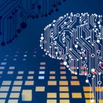 Imagem abstrata de inteligência artificial representando resumo e análise de textos